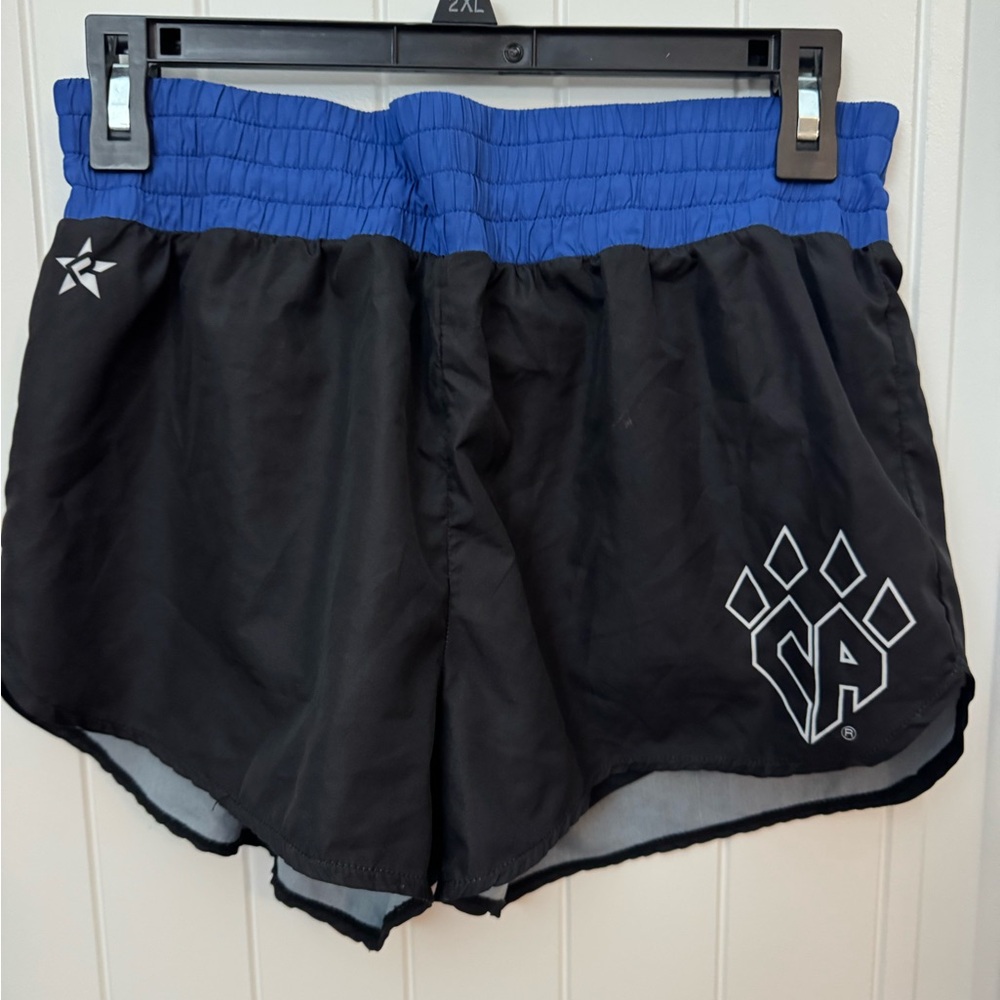 Cheer athletics Black and Blue Women's Athletic Shorts medium c